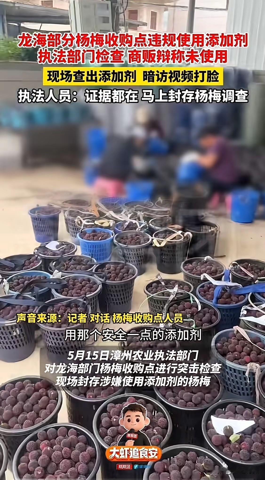 杨梅的添加剂超8000倍？哎，各行各业都在作死！今年全国的杨梅市场估计完蛋了！本