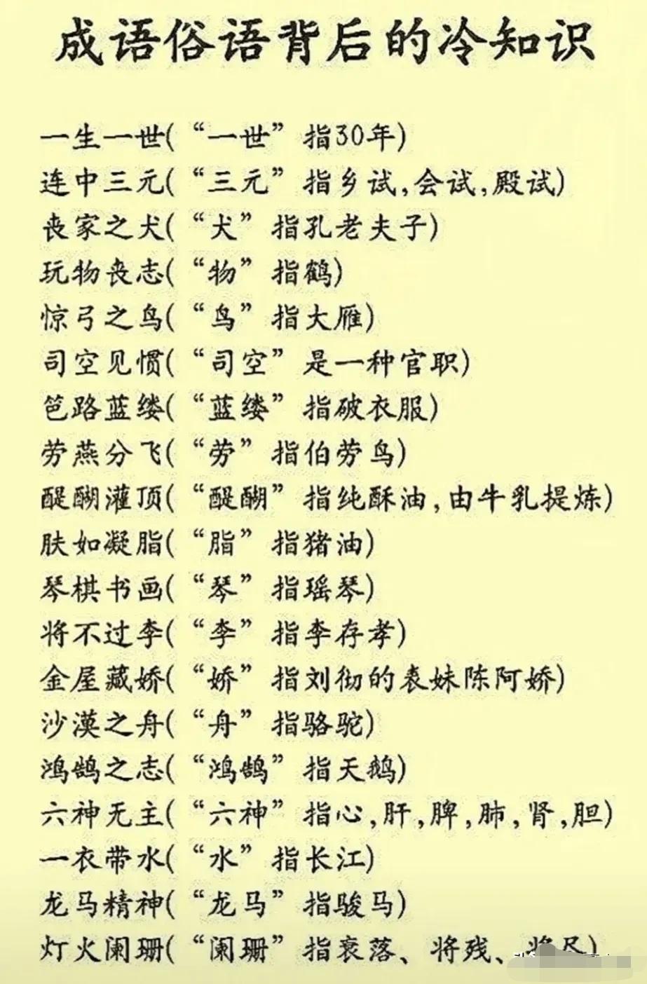 很多成语我们天天在用，却根本不知道源头，看完这些冷知识，瞬间涨见识！就拿“