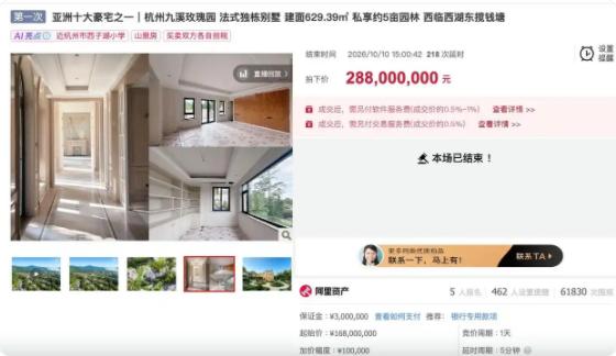 “有钱人的世界真是摸不透！”浙江杭州，一名男子在某网络平台拍卖自家629.3