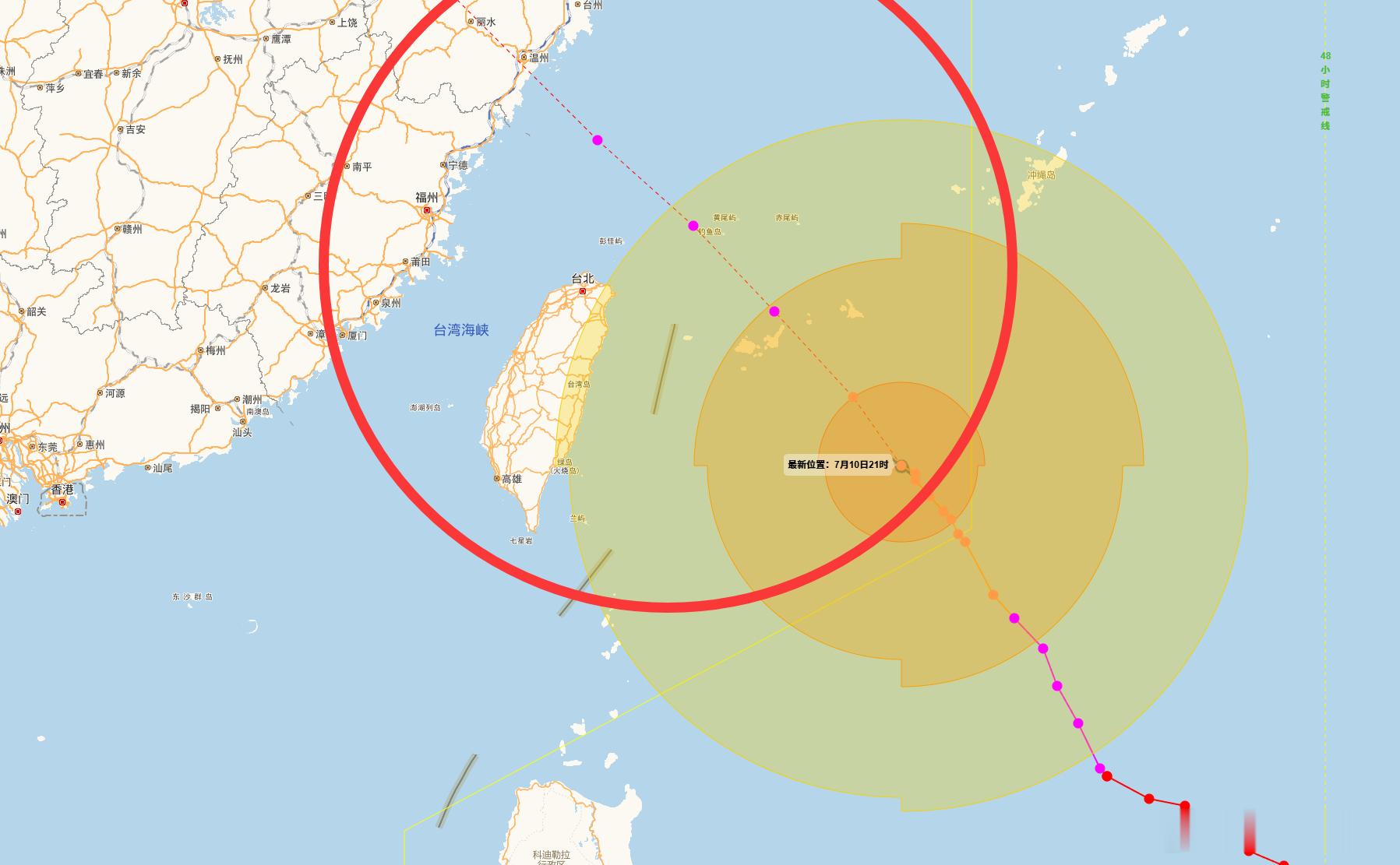 台风巴威位置虽然这次没有正面袭击厦门，但厦门人民已经做好准备了，按照这个时间推断
