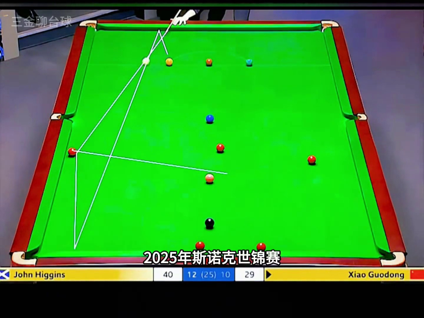 斯诺克赛点惊魂!希金斯致命失误 肖国栋绝境逆转