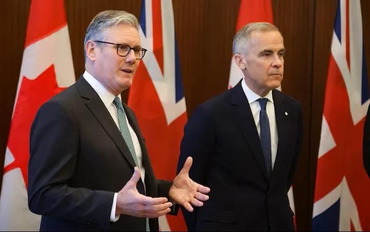 英国、加拿大：不要强迫乌克兰和平英国首相基尔·斯塔默和加拿大总理马克·卡尼表