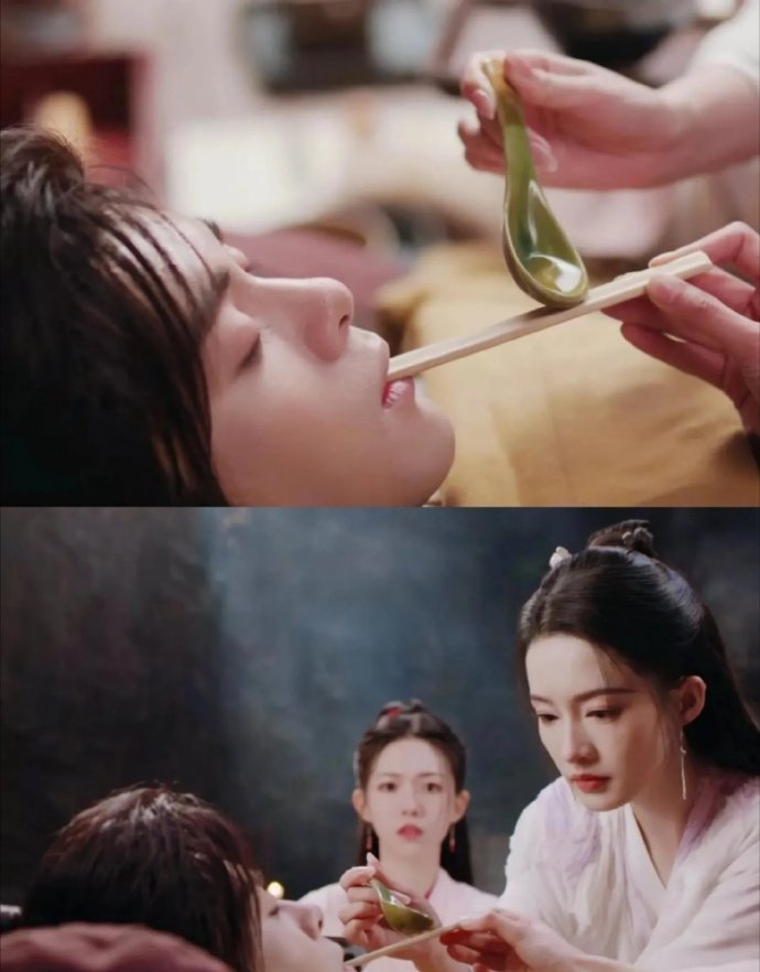原来电视剧还可以不用嘴对嘴喂药的呀～