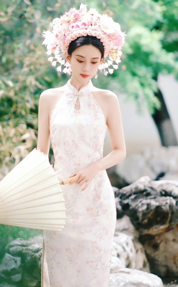网友票选出最适合簪花造型的女明星：TOP9陈瑶TOP8白鹿TOP7陈都灵T