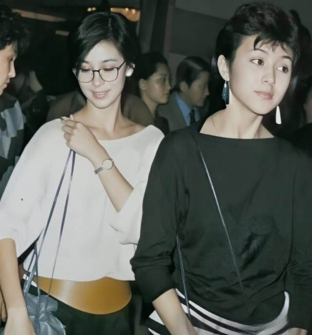 关之琳最早与夏文汐的同框，彼时二人还没有电影上的合作港风关之琳