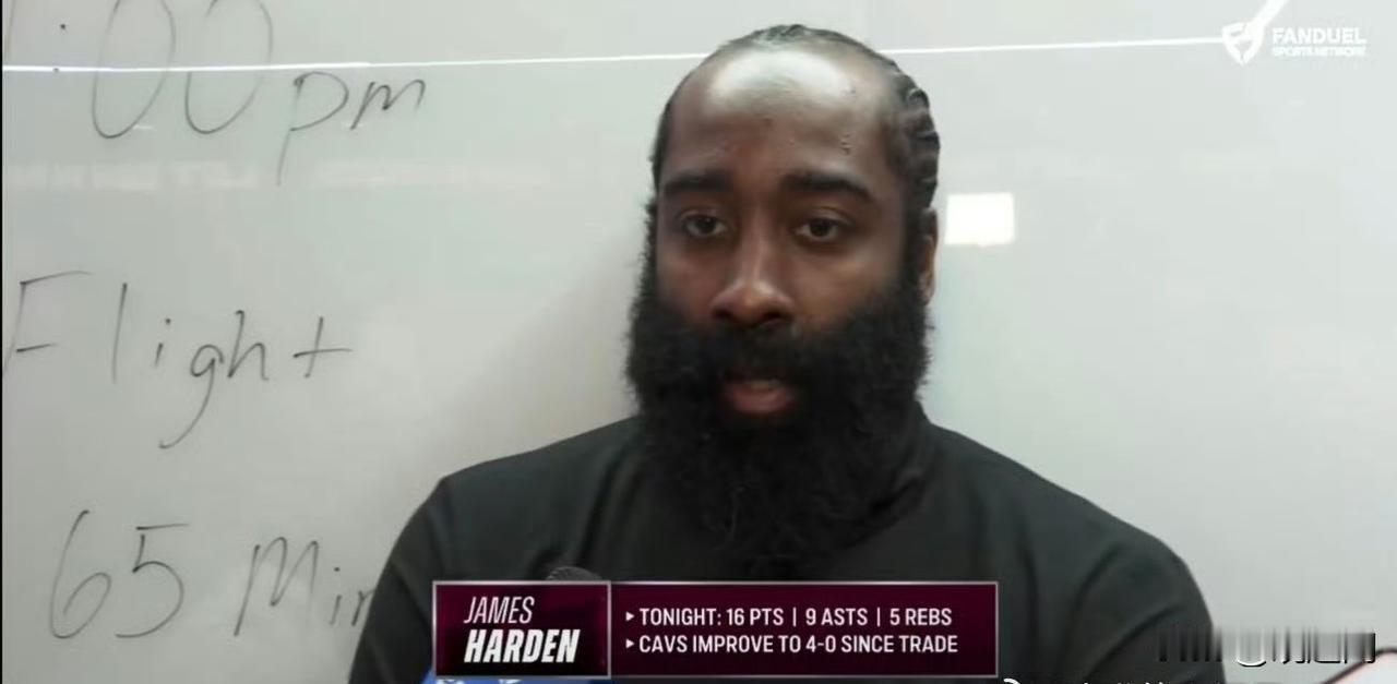 哈登赛后走心发言：百分百享受骑士篮球，团队胜利远大于个人得分！谈到如今在骑