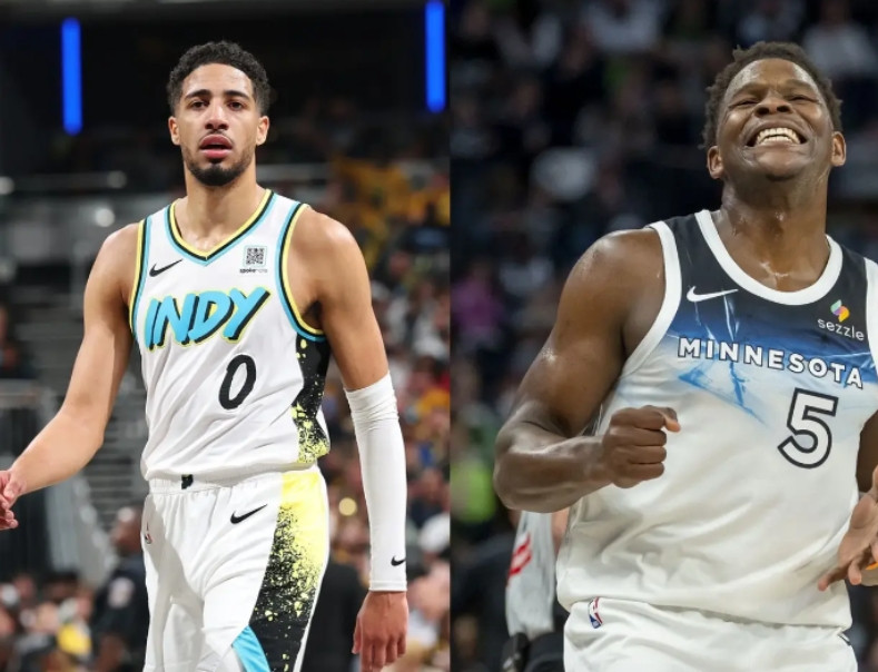 NBA决赛的爱德华兹与哈利伯顿，根本不是一个级别！！爱德华兹，打了38.2分