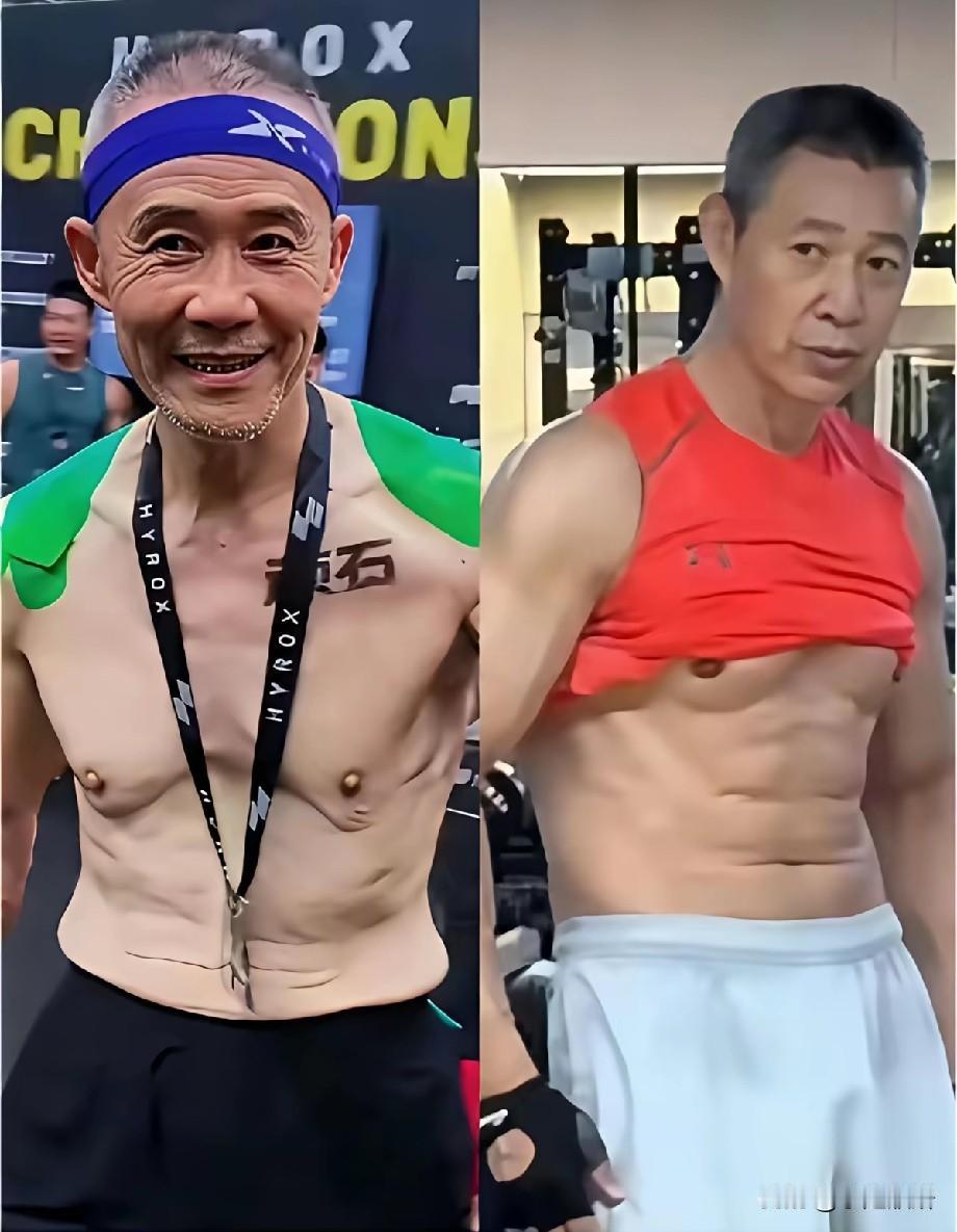 76岁王石VS70岁张丰毅！两位“银发健身达人”同框对比，两种抗老路线引热议