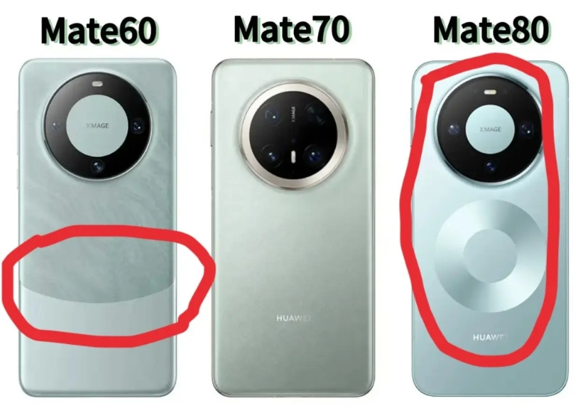 mate系列最近3代机的背部外观对比，mate70系列毫无特色，mate60系列