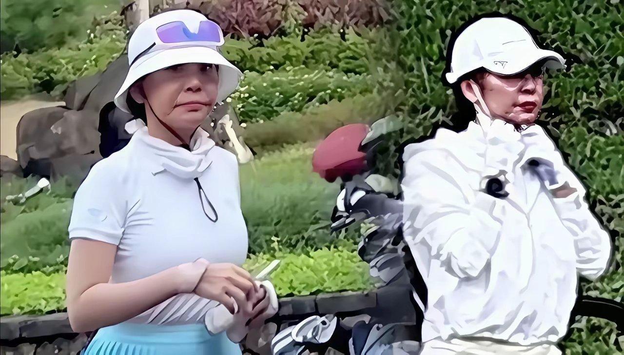 这是郭台铭的绯闻对象，50多岁了脸看起来挺老的，还穿这种少女裙
