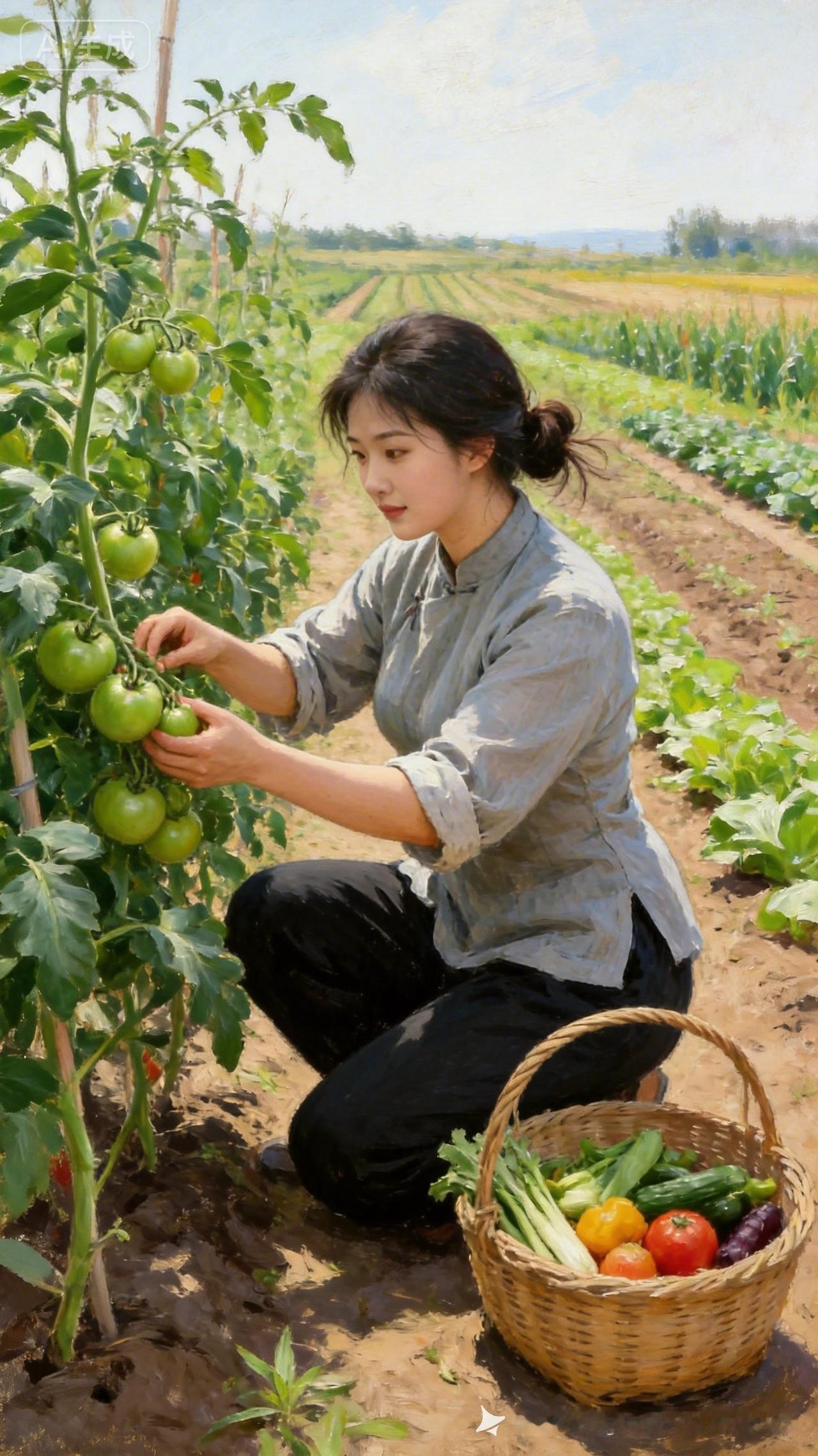 田园采摘记：亲手摘下新鲜蔬果，感受大自然的馈赠！🌿🍅🥕