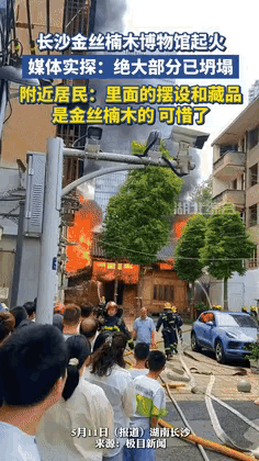 “这下解释不清了！”长沙金丝楠木博物馆起火，过火160平米！不料，网友们的看法却