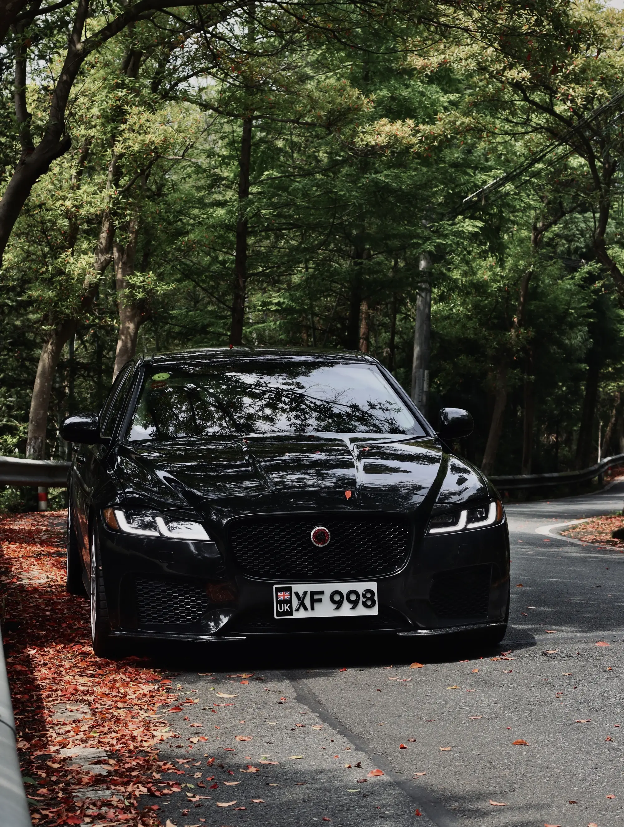 Black Jaguar XF.