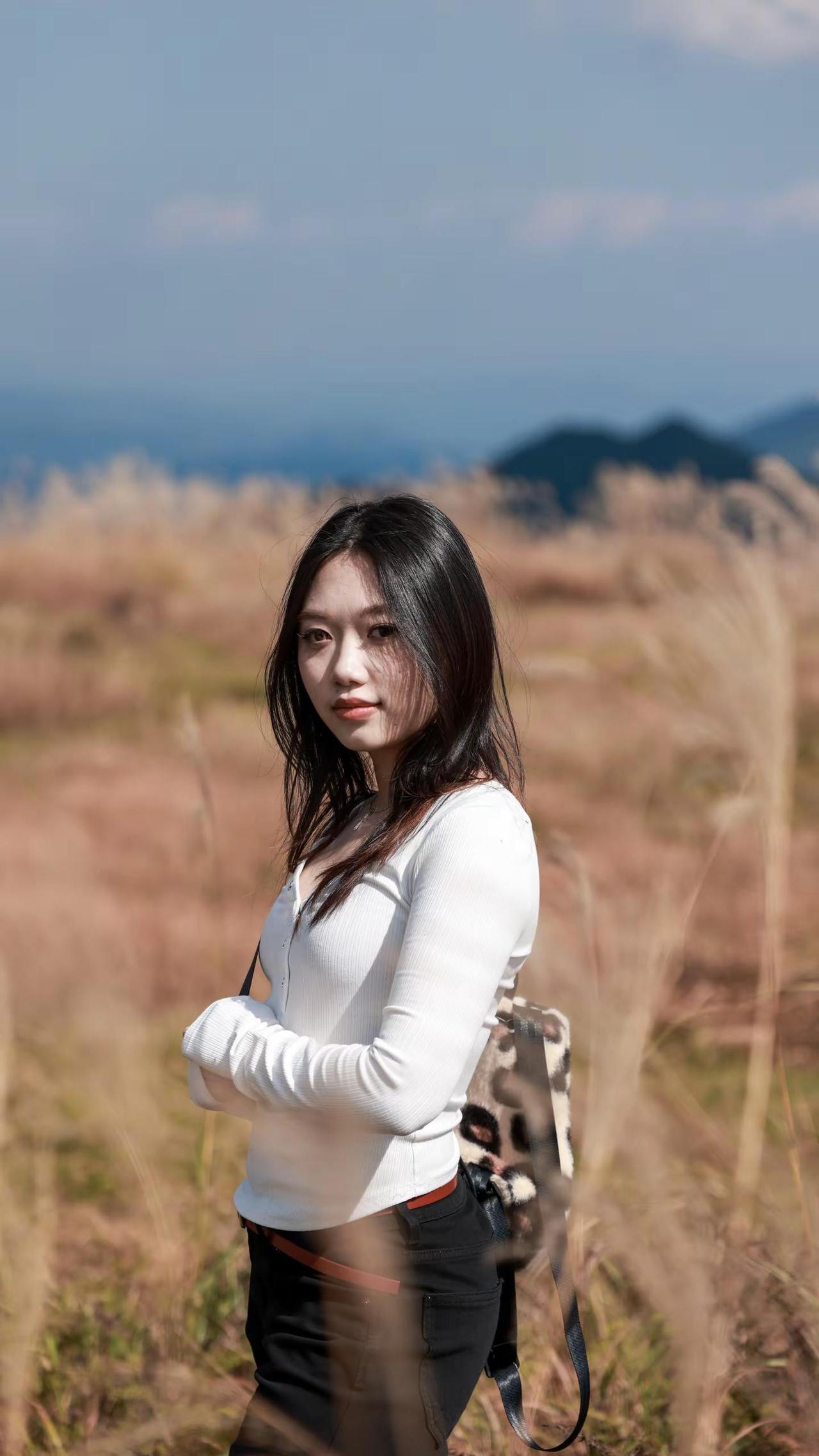 人像｜秋风吹动玉门关。魅力女人秋天摄影