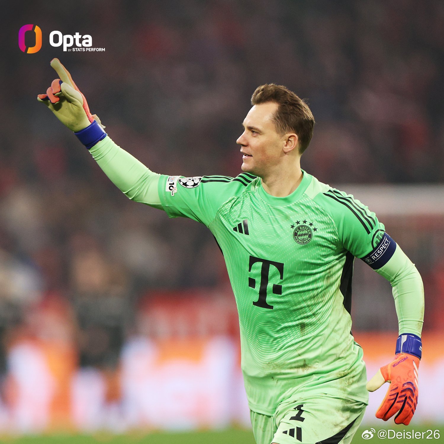 1️⃣3️⃣6️⃣–曼努埃爾·諾伊爾將代表拜仁慕尼黑第136次在歐冠聯賽中首