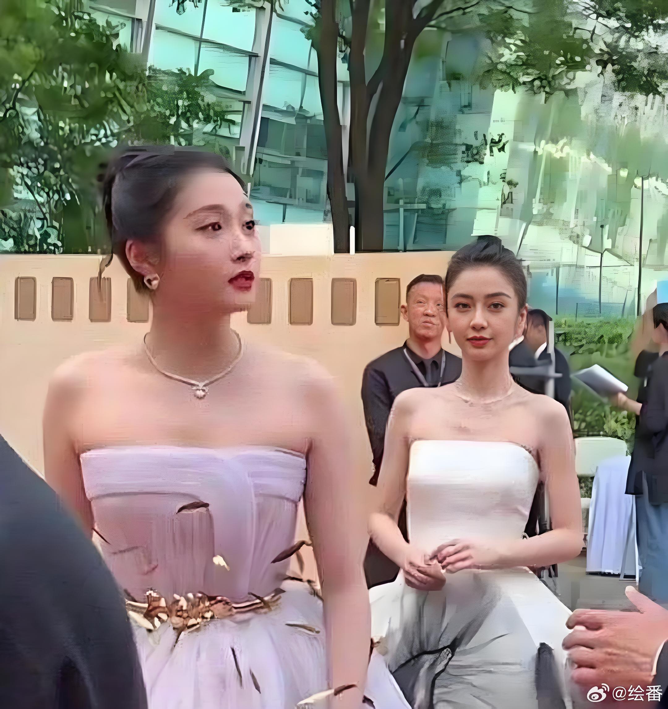 杨颖angelababy和关晓彤这就是大骨架与小骨架的差别吧！怪不得都说大骨架很