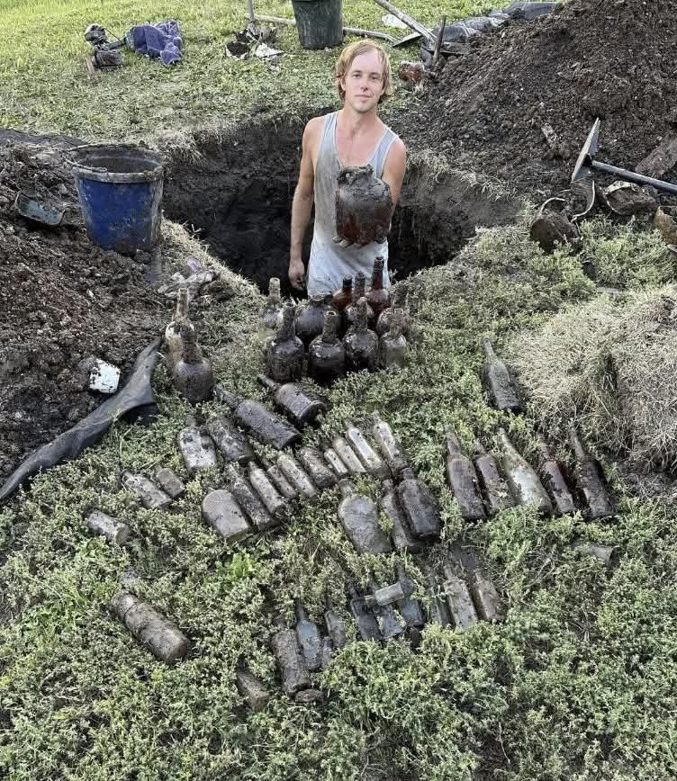 在美国达科他州一处建于19世纪80年代的火车站遗址后方进行挖掘时，研究人员发现了