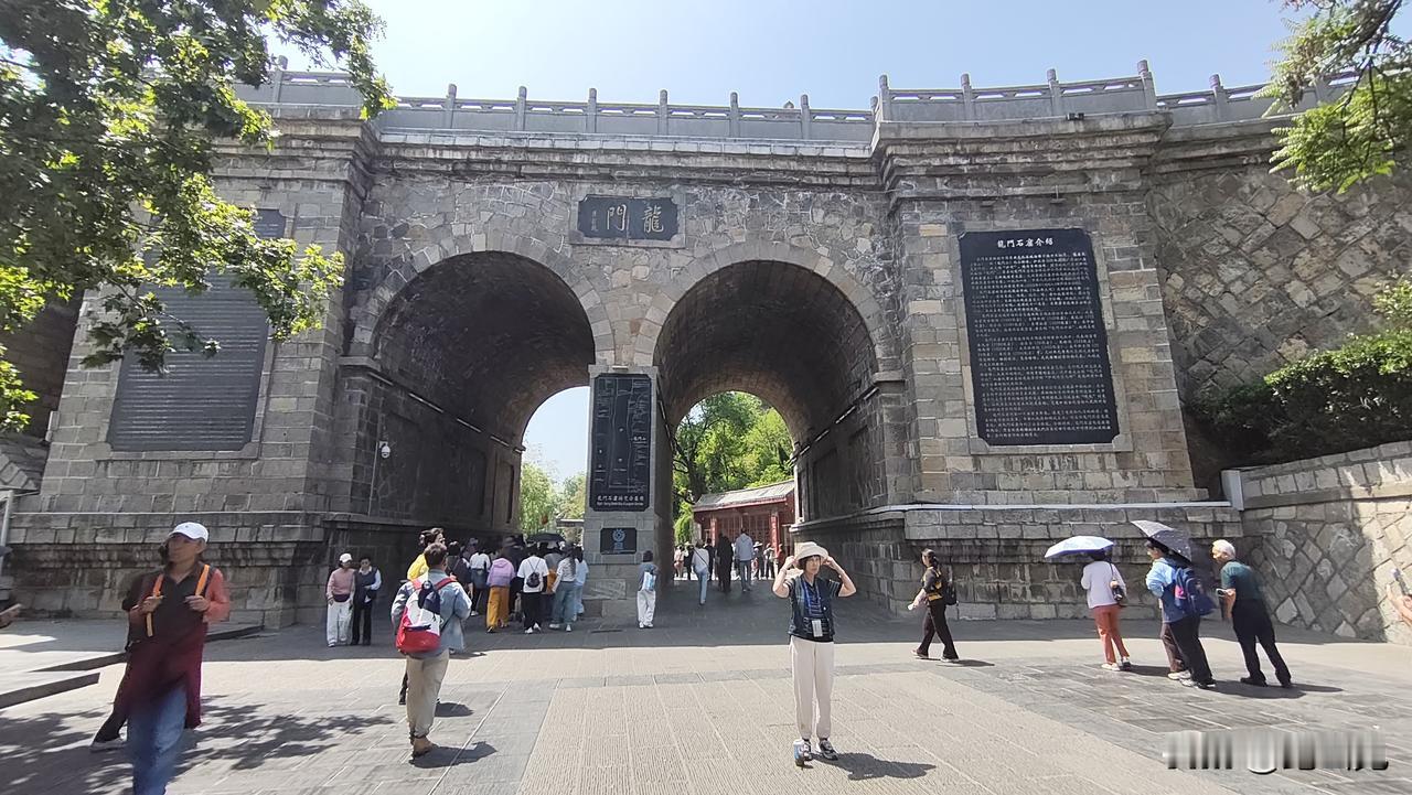 烈日灼灼，时隔三十五载，重游龙门石窟。昔年青涩初见，只觉崖壁佛影壮阔；今朝霜鬓再