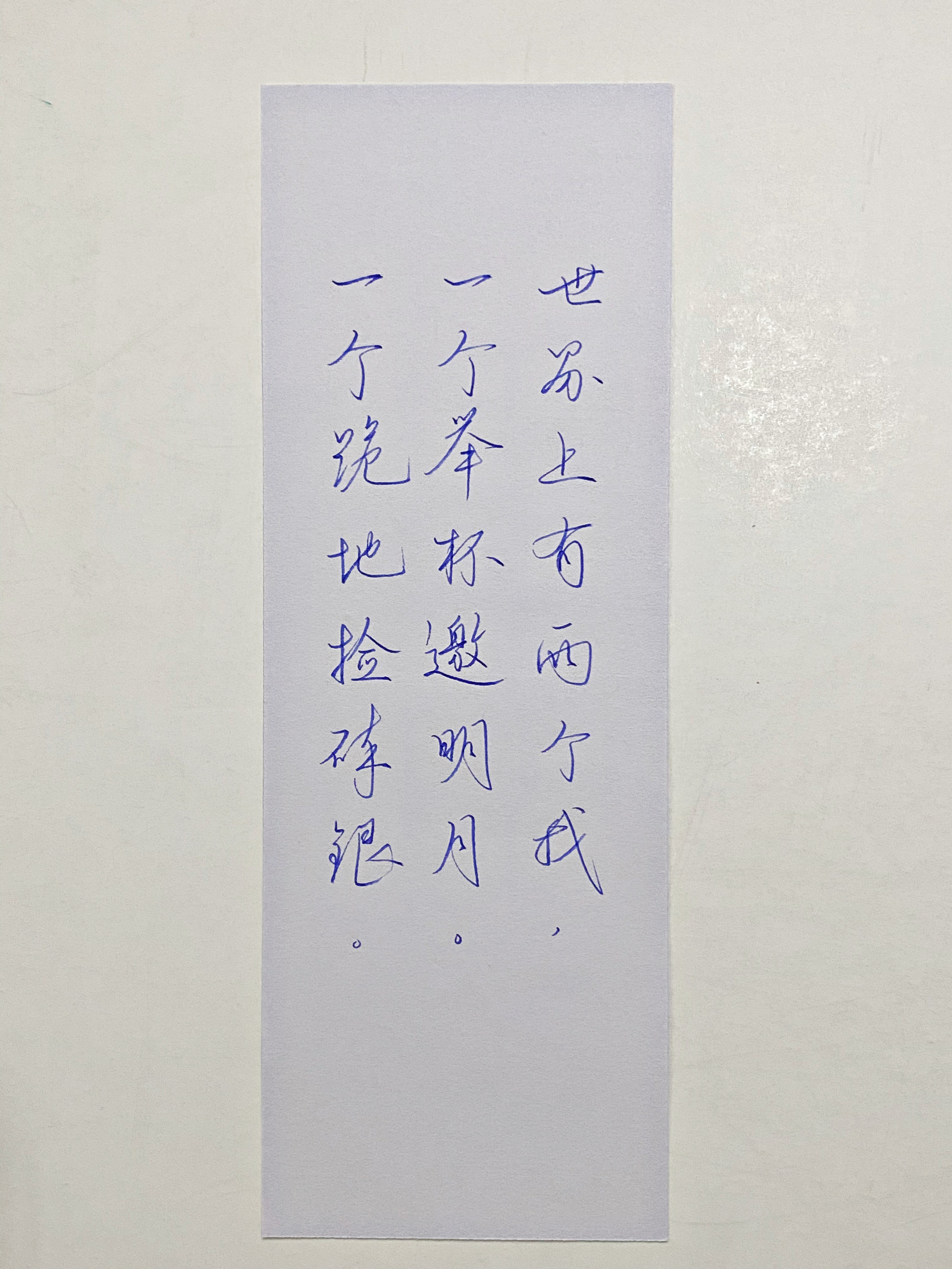 练字世界上有两个我​​​
