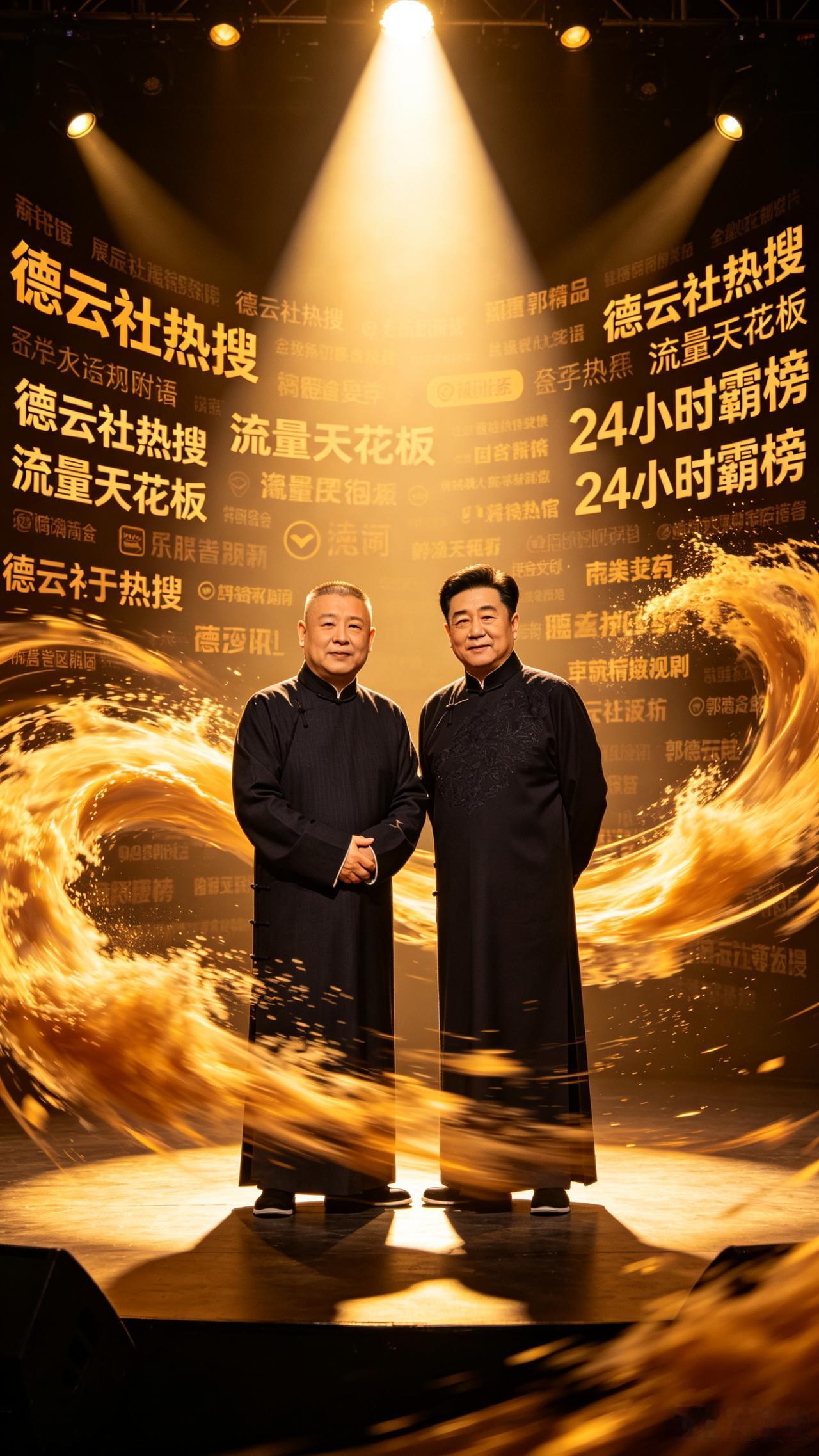 一天霸榜全网！德云社凭什么次次热搜“杀疯了”谁能想到，相声圈的顶流热度，永