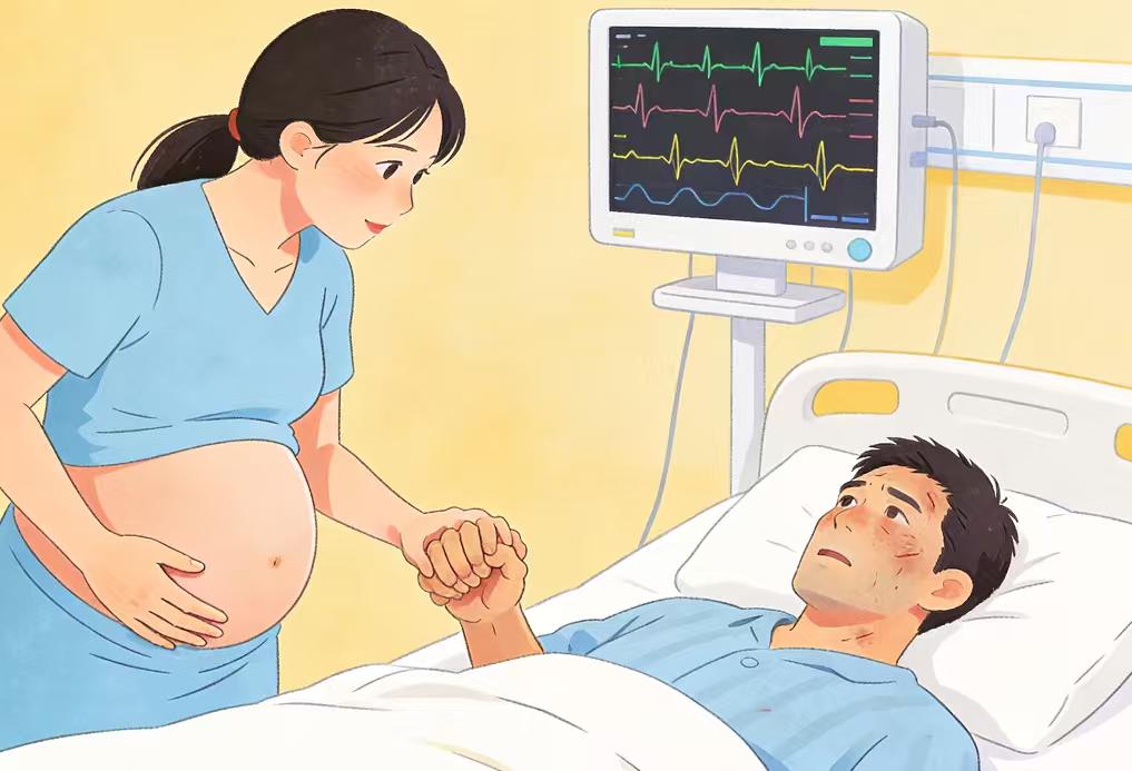 怀孕6个月，丈夫心脏“烂了个洞”！母亲痛哭：孙子不能没爸“儿媳刚怀孕6个月，我