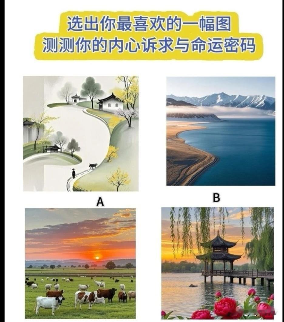 8万级舒享宽敞第五代GS4选出你最喜欢的一幅图测测你的内心诉求与命运密码