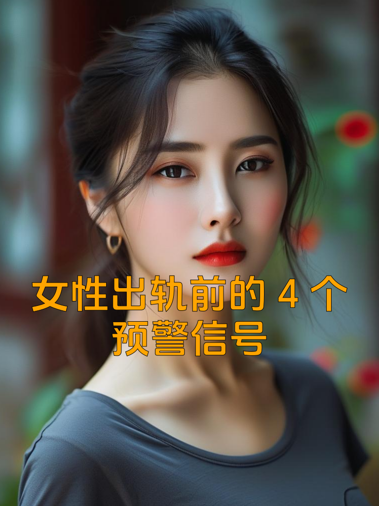 女性出轨前的4个预警信号
