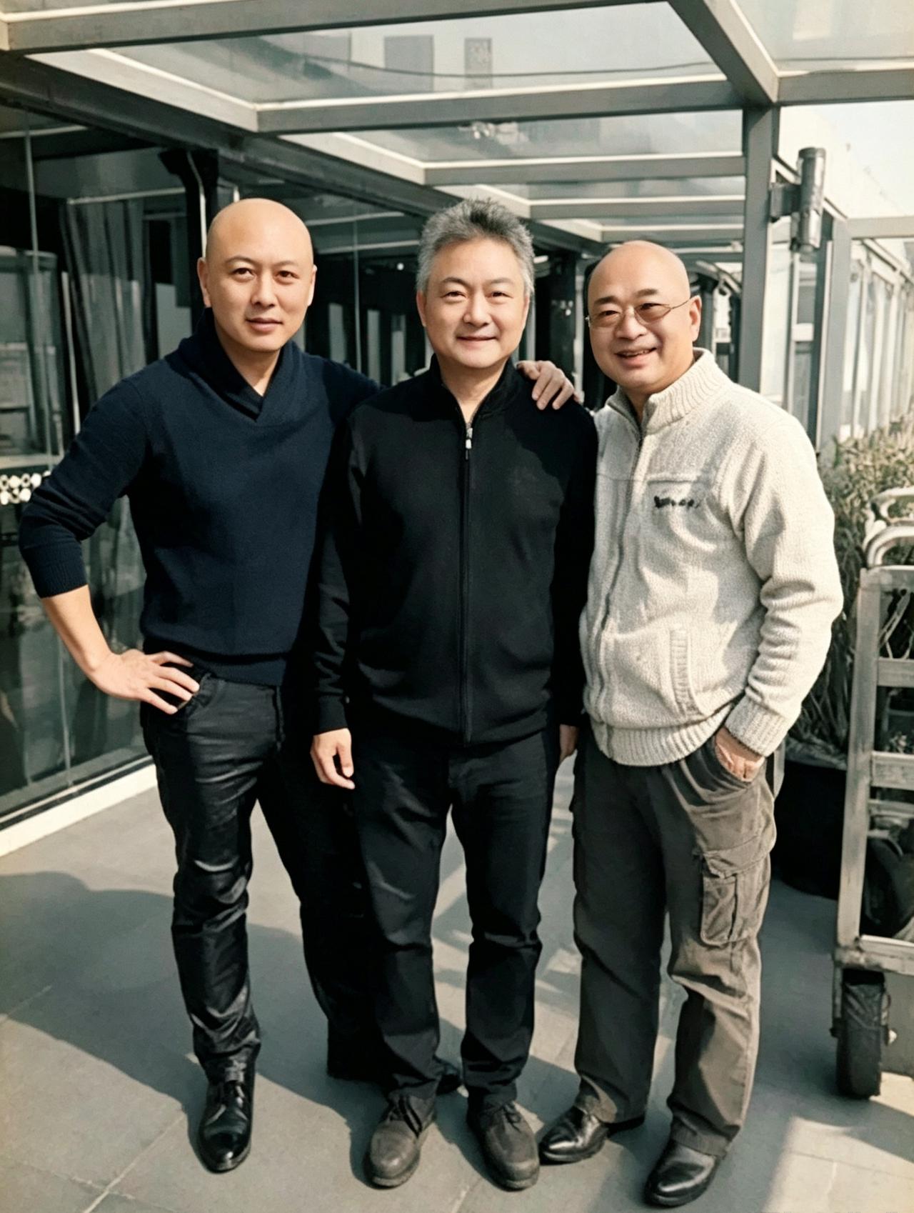 这是红楼梦中饰演贾宝玉的欧阳奋强、饰演贾琏的高宏亮，还有饰演薛蟠的陈洪海多年后小