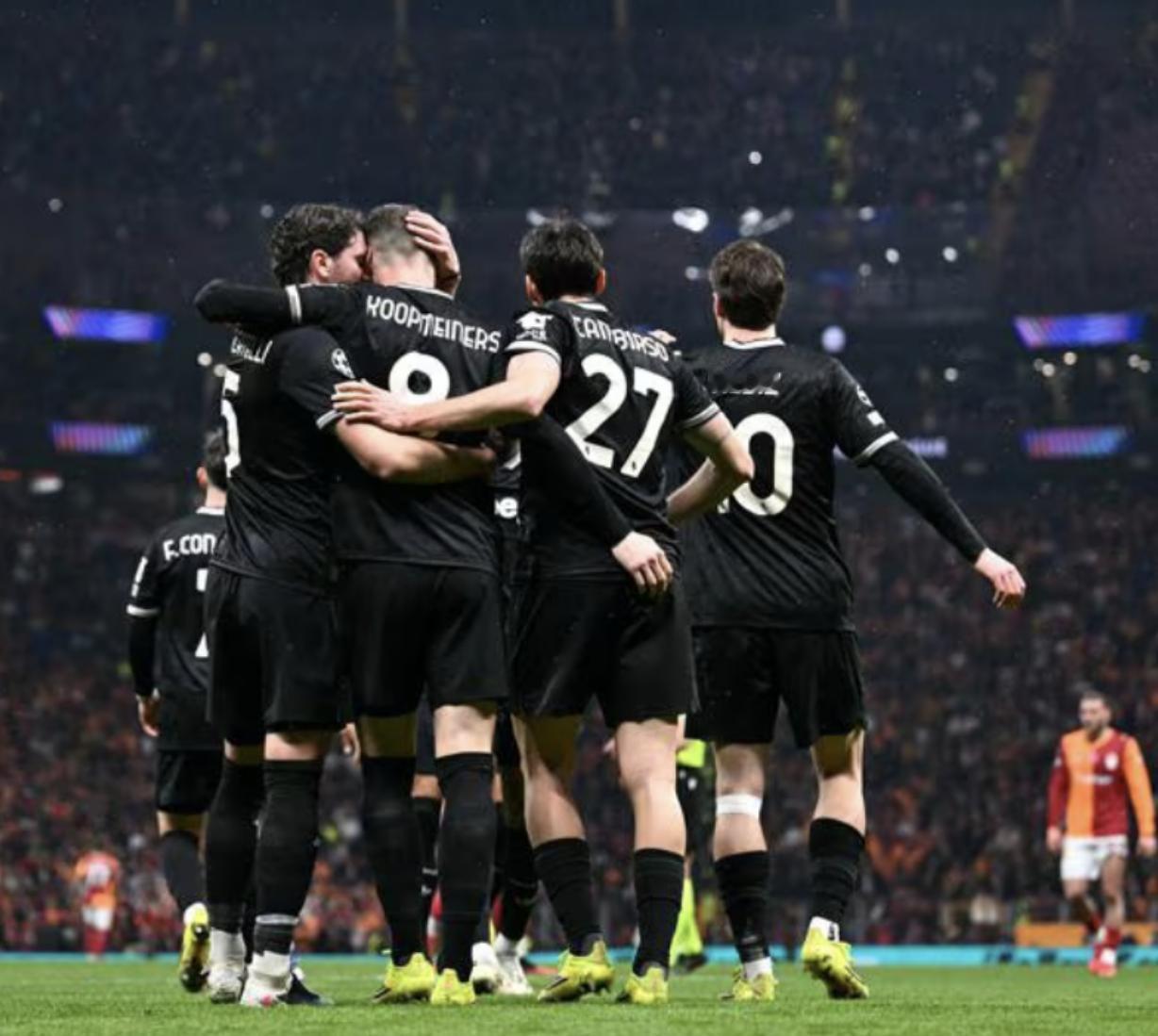 欧冠附加赛首回合库普梅开二度最终2:5不敌加拉塔萨雷。尤文目前的阵容不足以抗衡