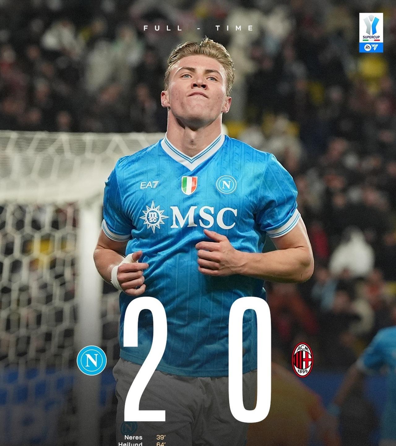 AC米兰战略性放弃！意大利超级杯半决赛AC米兰完败那不勒斯，肥料又有话说了，他们