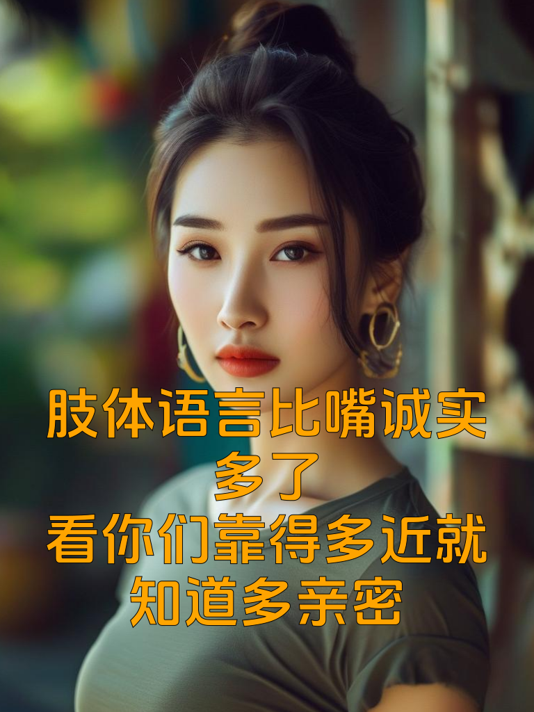 肢体语言比嘴诚实多了，看你们靠得多近就知道多亲密
