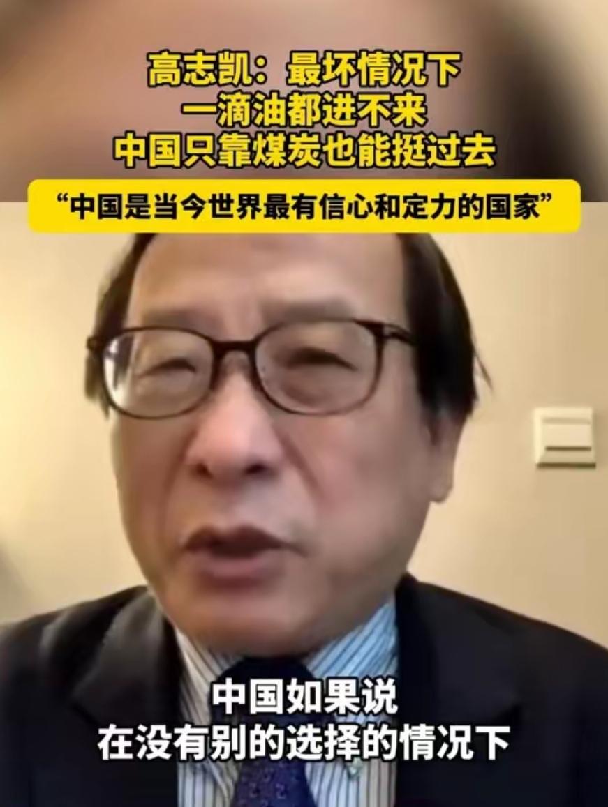 高志凯这句话令西方焦虑不安：中国一滴石油都不进口，靠煤炭也能维持运行！他这
