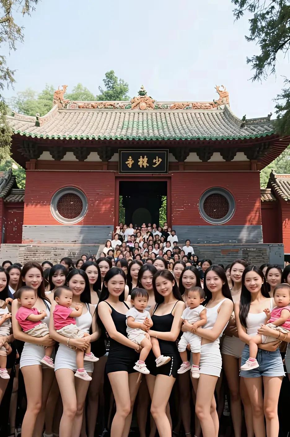 小孩面相一样一样的，不得不服基因的强大