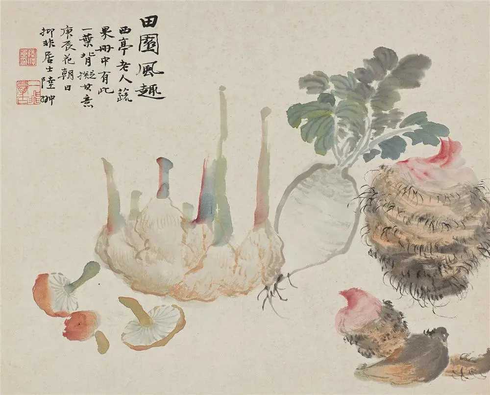 陆抑非田园风趣。陆抑非（1908—1997）名翀，字一飞，号非翁，又号苏叟