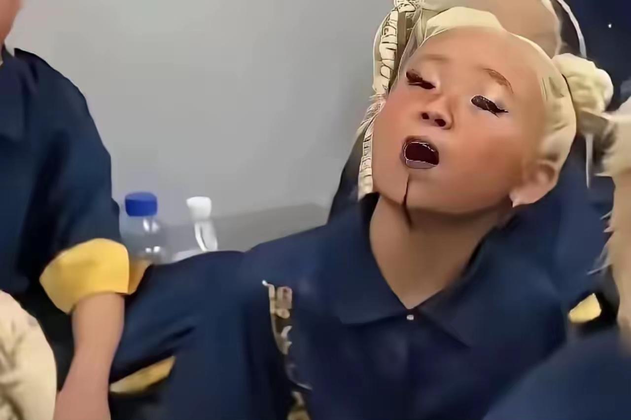 看完两组对比图火气直接上来了！看看左边正常的小朋友，笑容干净又阳光，这才是中国小