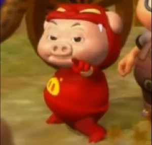 猪猪侠表情包，有谁会讨厌可爱的死猪呢