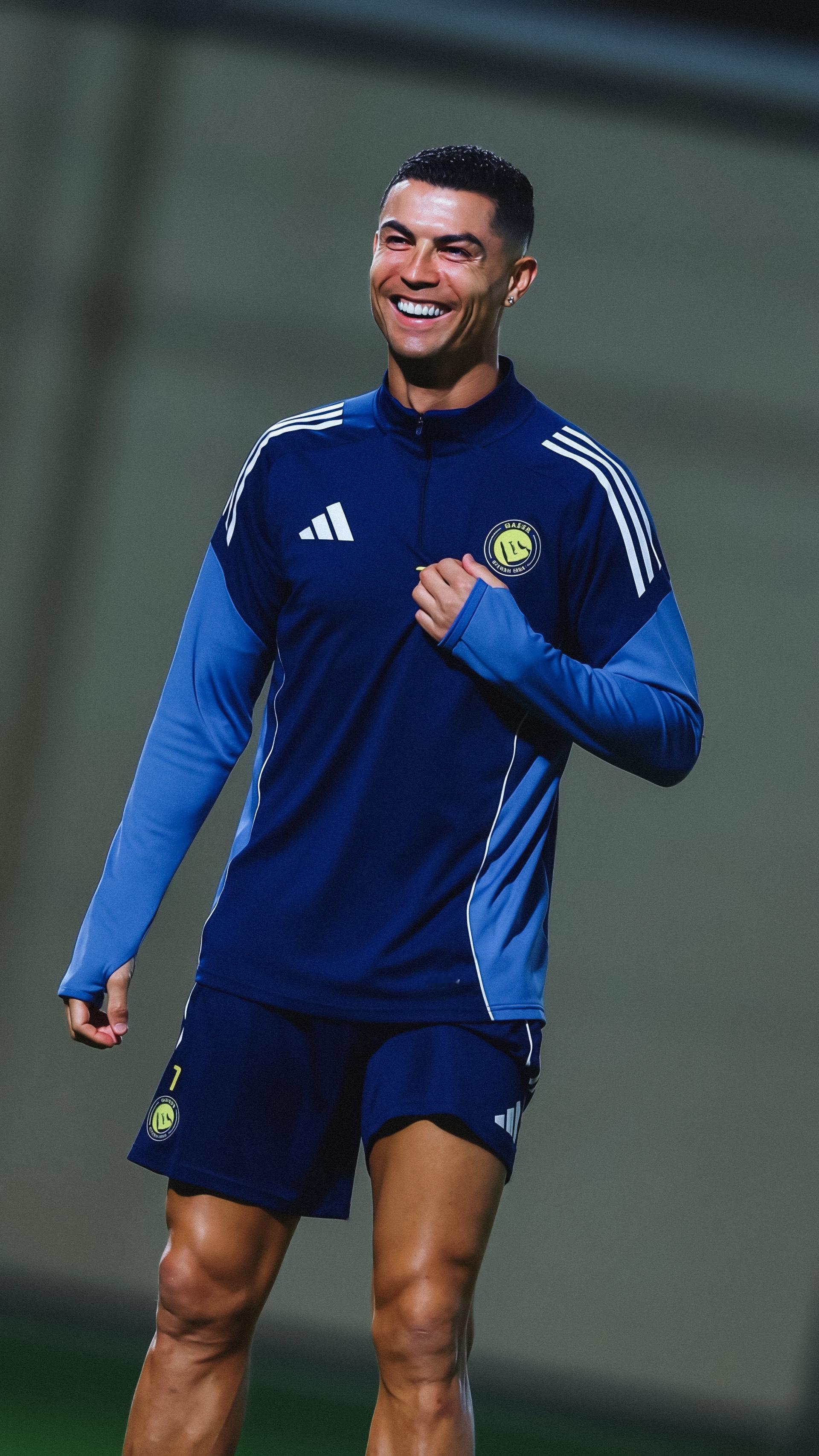 C罗C罗日常😉C罗的微笑总是能找到属于自己的独特节奏，他从不追求刻意上扬的弧