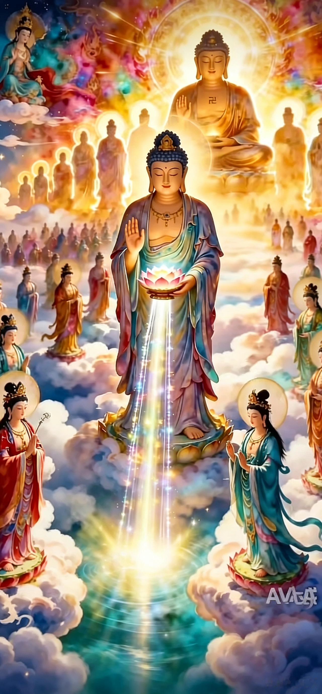 被诸佛慈悲包围的日子，内心满是圆满与感恩满心虔诚感恩南无阿弥陀佛，感恩观世