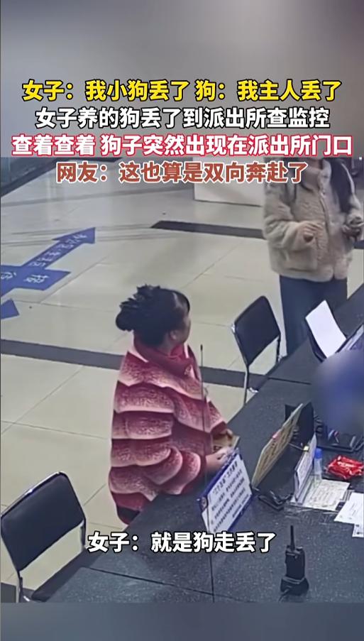 “有困难找警察！”5月21日报道，重庆，一女子养的小狗走失了，她焦急万分，跑到派