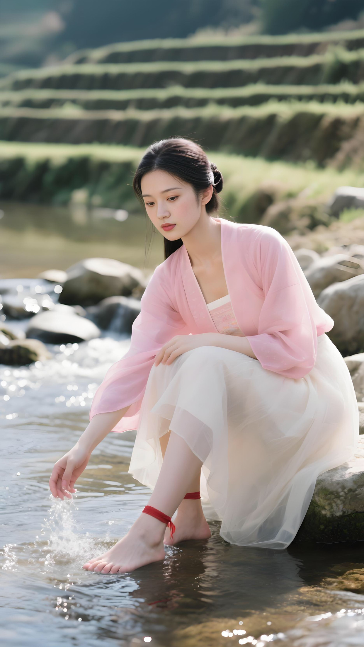 小溪流水潺潺