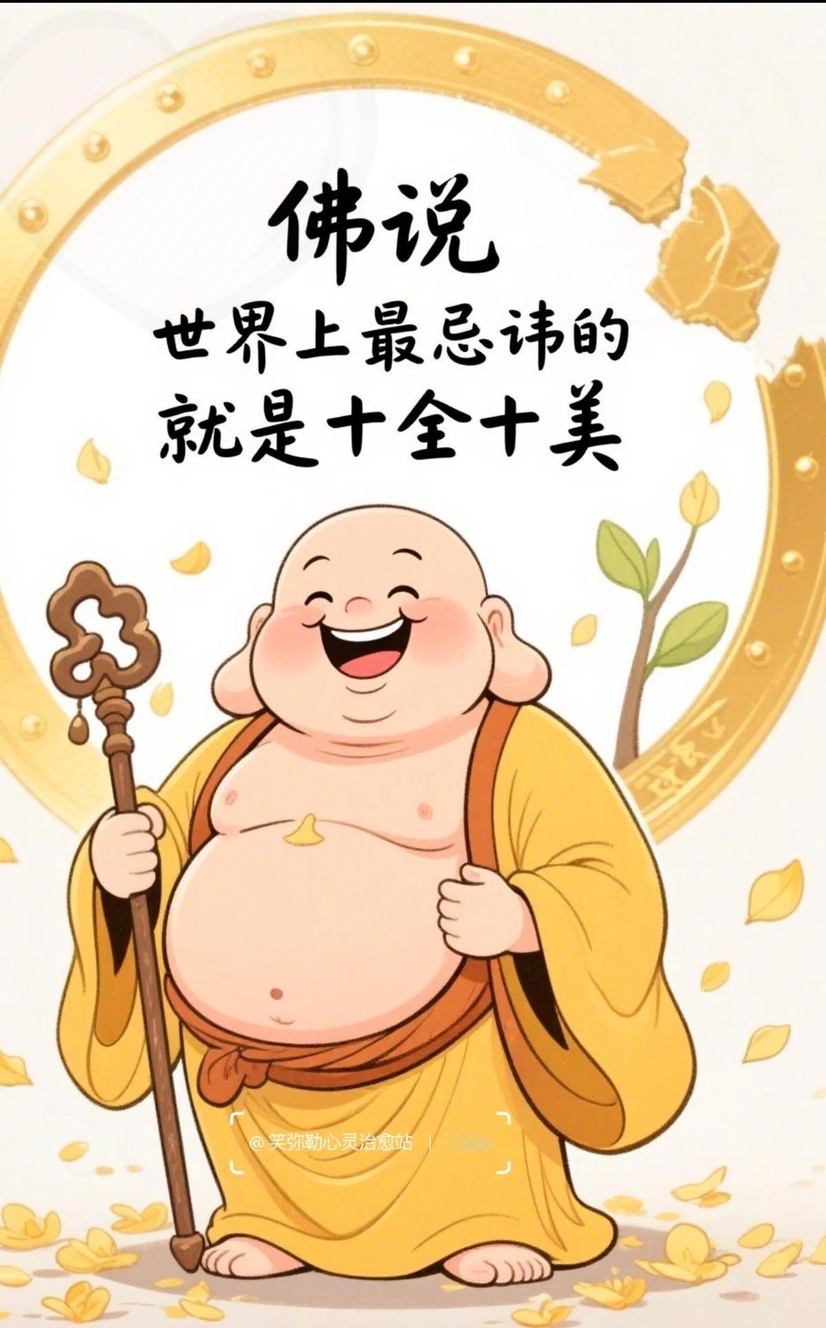 人生哪有什么十全十美？你看那些家财万贯的，未必有阖家团圆的暖；儿女绕膝的，往往少