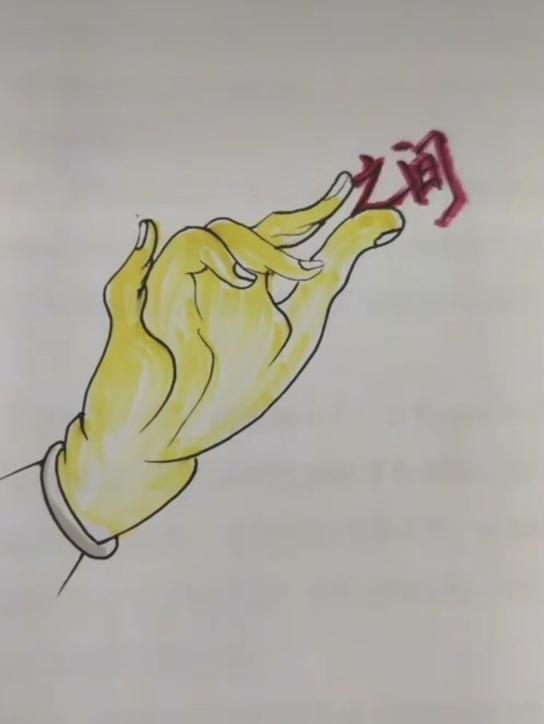 〔看图猜成语〕图中画面真有趣；东北的话不太远；一指之间有多远；各地方言不