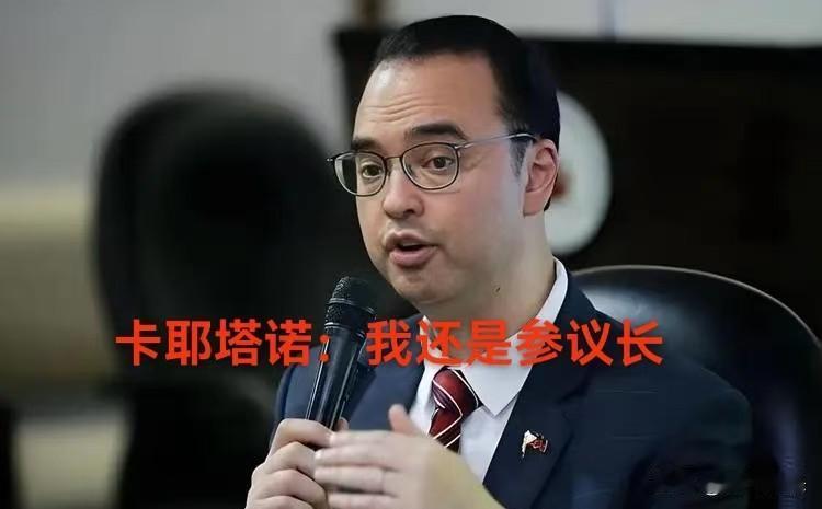 菲律宾的参议院两个参议长一个正式的（卡耶塔诺）一个临时的（舍温·加查利安）这
