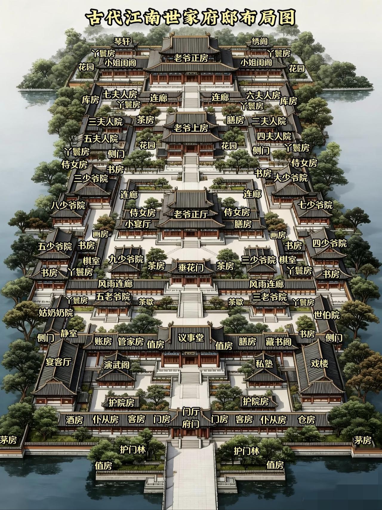 这不故宫的布局？什么时候跑江南去了，还顶级世家