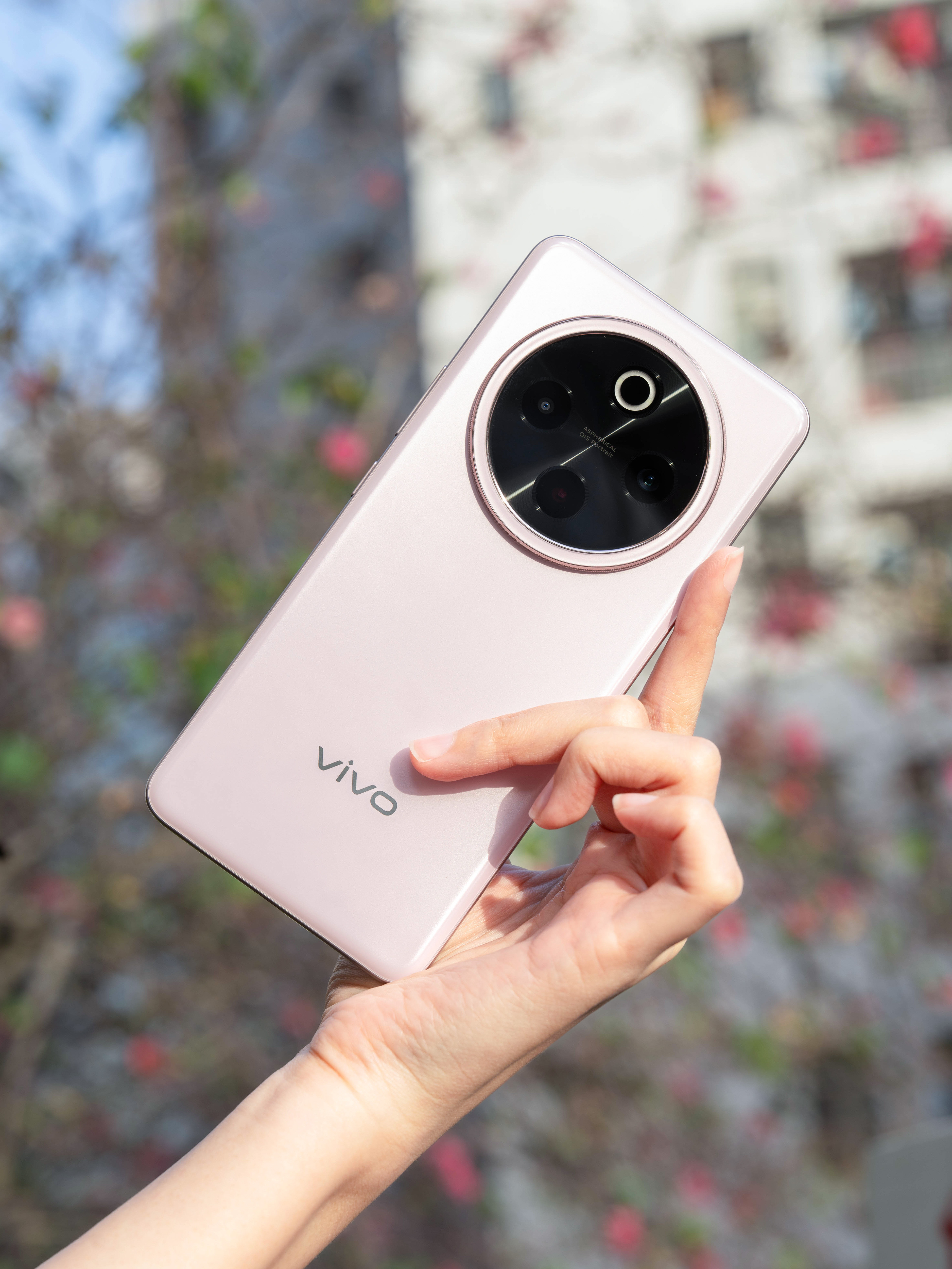 【兔撕机图赏】大家看，手中的vivoY300Pro+「微粉」颜值咋样？正面是