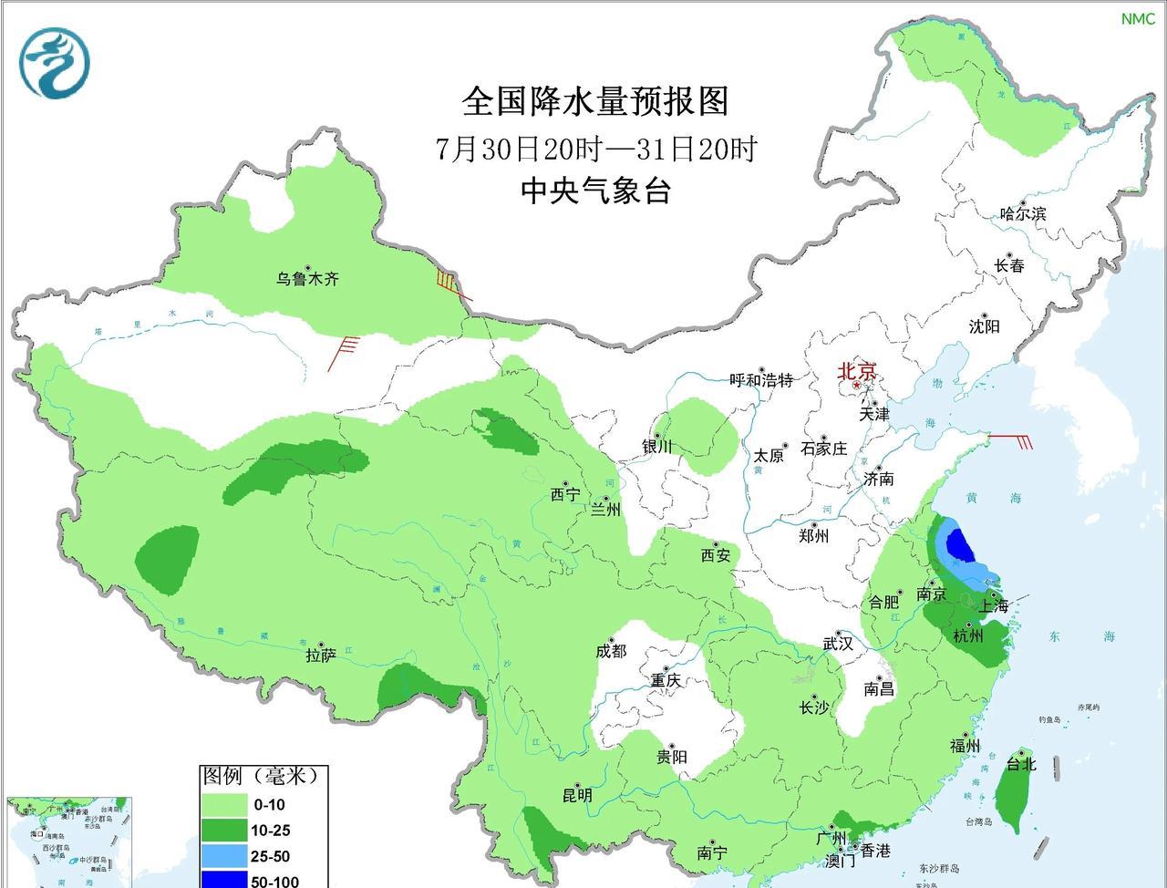 未来三天，陕西北部、山西北部、内蒙古中东部、京津冀、东北地区等地有持续性强降雨，