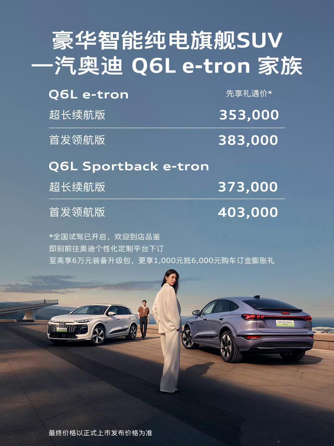 大家好像对奥迪Q6Le-tron的价格有点争议[思考]不过说实话，前阵子去试驾