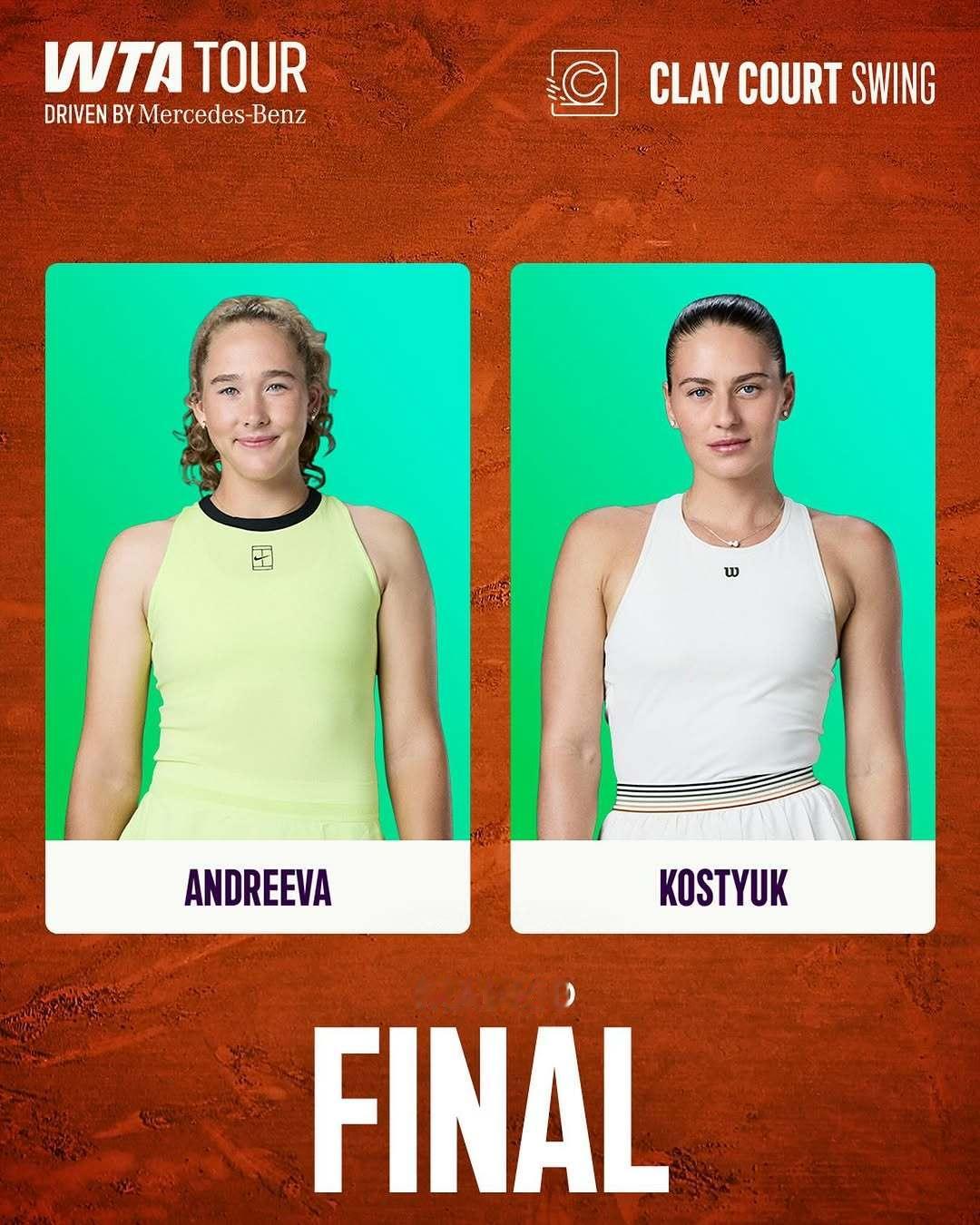 【决赛预告】WTA1000马德里站进入收官阶段，米拉·安德列娃与科斯秋克争夺冠军