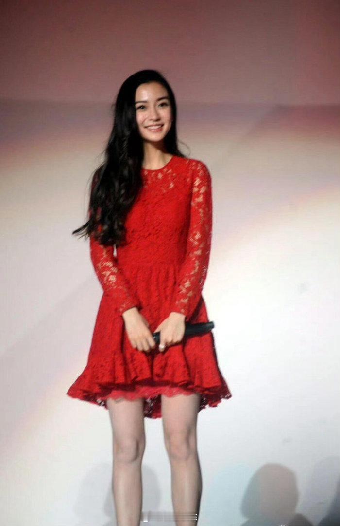 早期Angelababy，梅花纹身+长腿封神