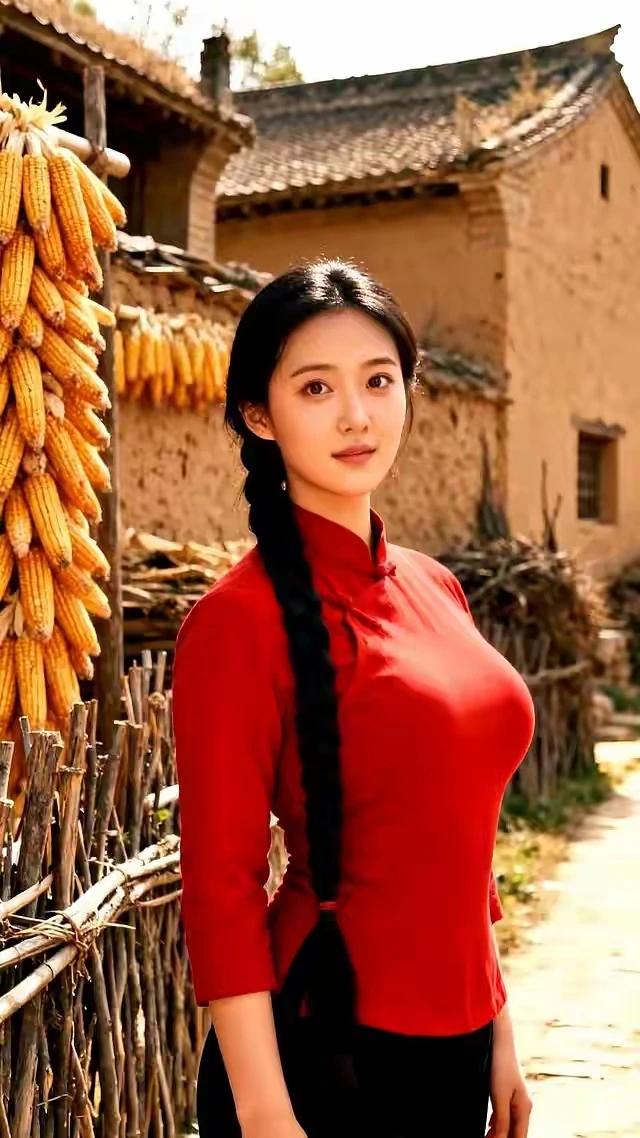 闭月羞花大姑娘，沉鱼落雁真漂亮。一条辫子垂胸前，环肥燕瘦气如兰。